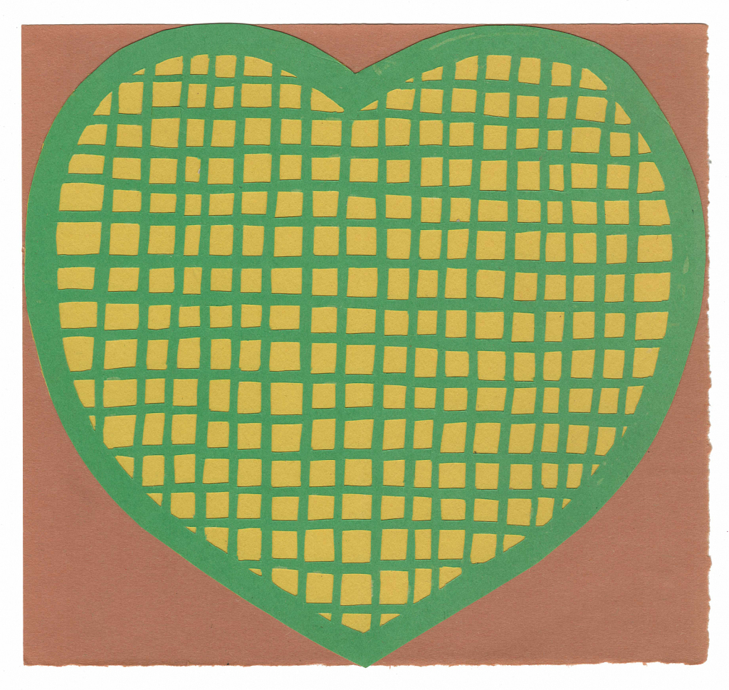 Green and Yellow Heart